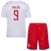 Maillot de foot Danemark Rasmus Hojlund #9 Extérieur vêtements enfant Europe 2024 Manches Courtes (+ pantalon court)